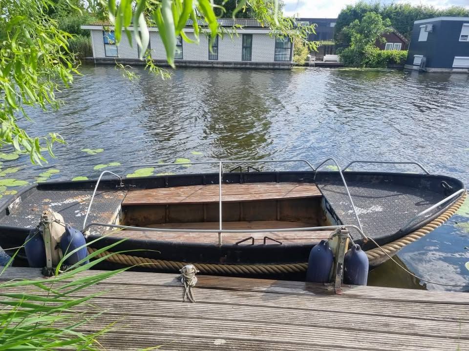 Stalen grachtenboot 4.70 bij 1.70