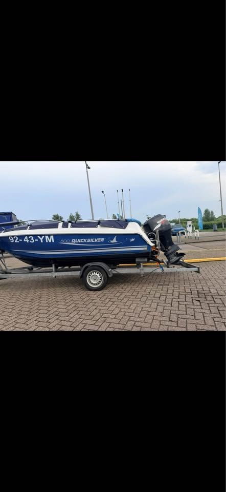 Quicksilver 500 grote consoleboot met suzuki 70 pk 4 takt